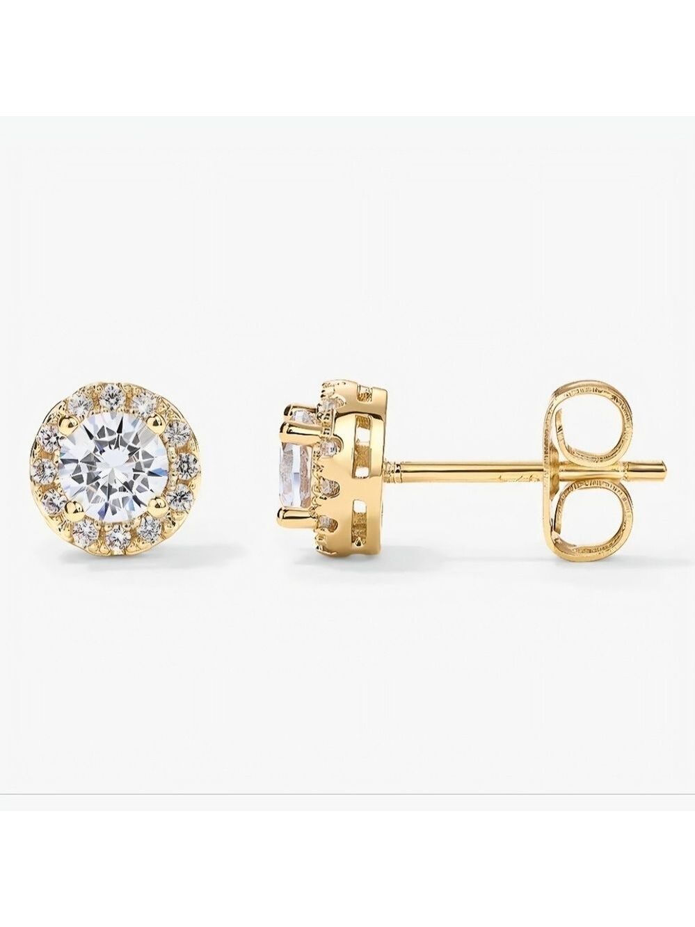 PAVOI 14K Gold Plated Sterling Silver Cubic Zirconia Earrings